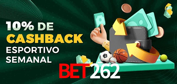 10% de bônus de cashback na bet262